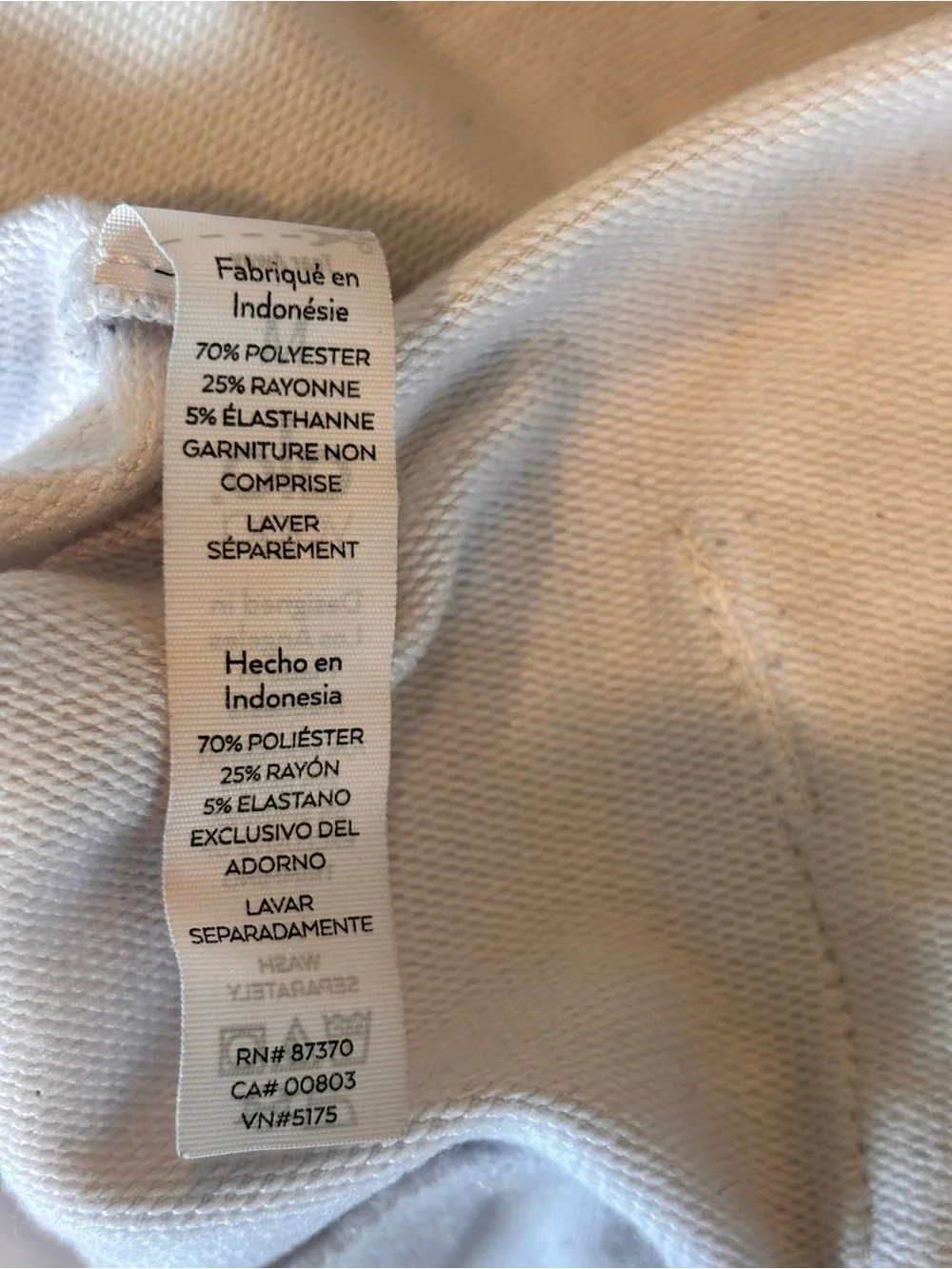 ALO Yoga White Logo Pullover Hoodie with Open Back Medium